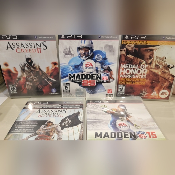 Sony Video Games & Consoles Stack Of 5 Ps3 Games Excellent
